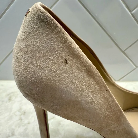 Sam Edelman Hazel Pump Beige Suede Size 9 - Picture 4 of 6